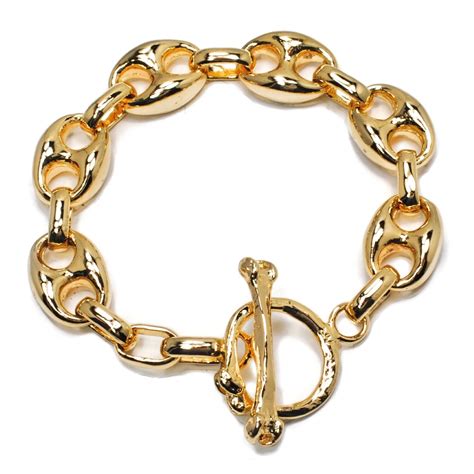 14k gucci link bracelet gold|14k Gucci link necklace.